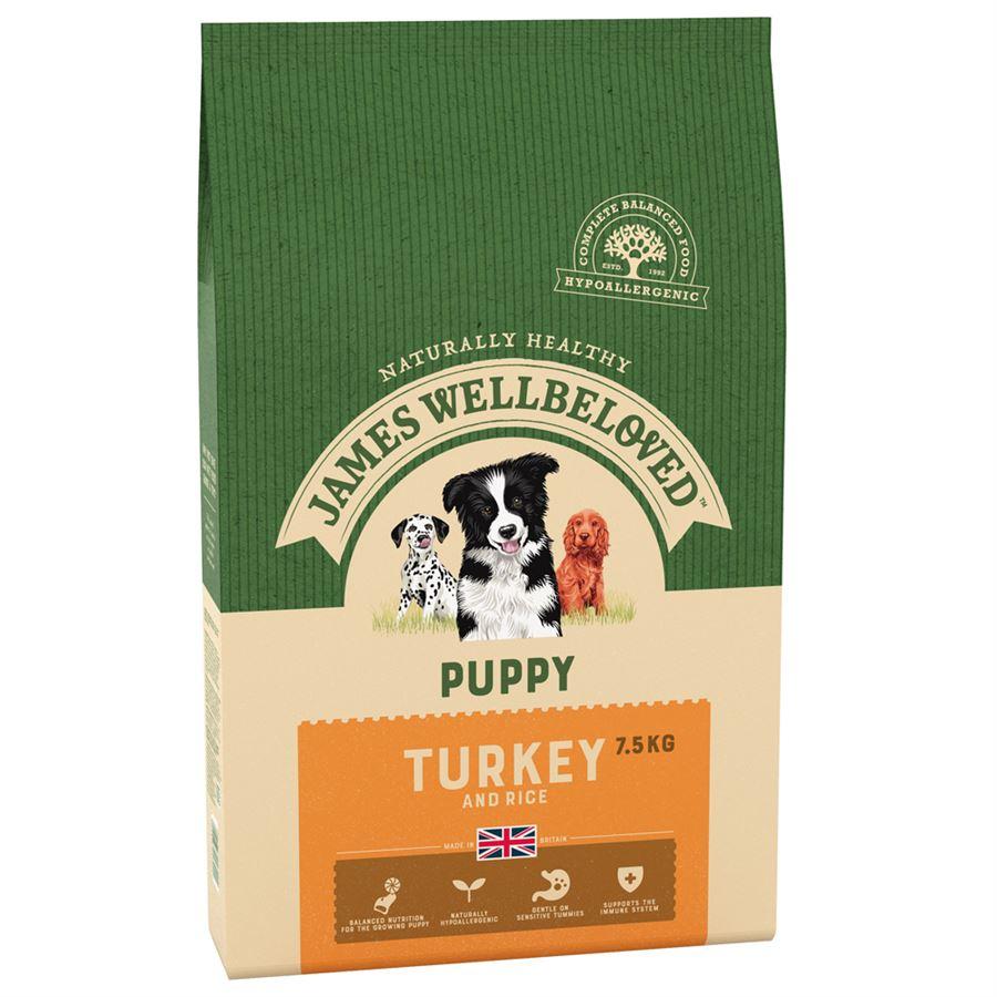 James Wellbeloved Turkey & Rice Puppy Food 2kg