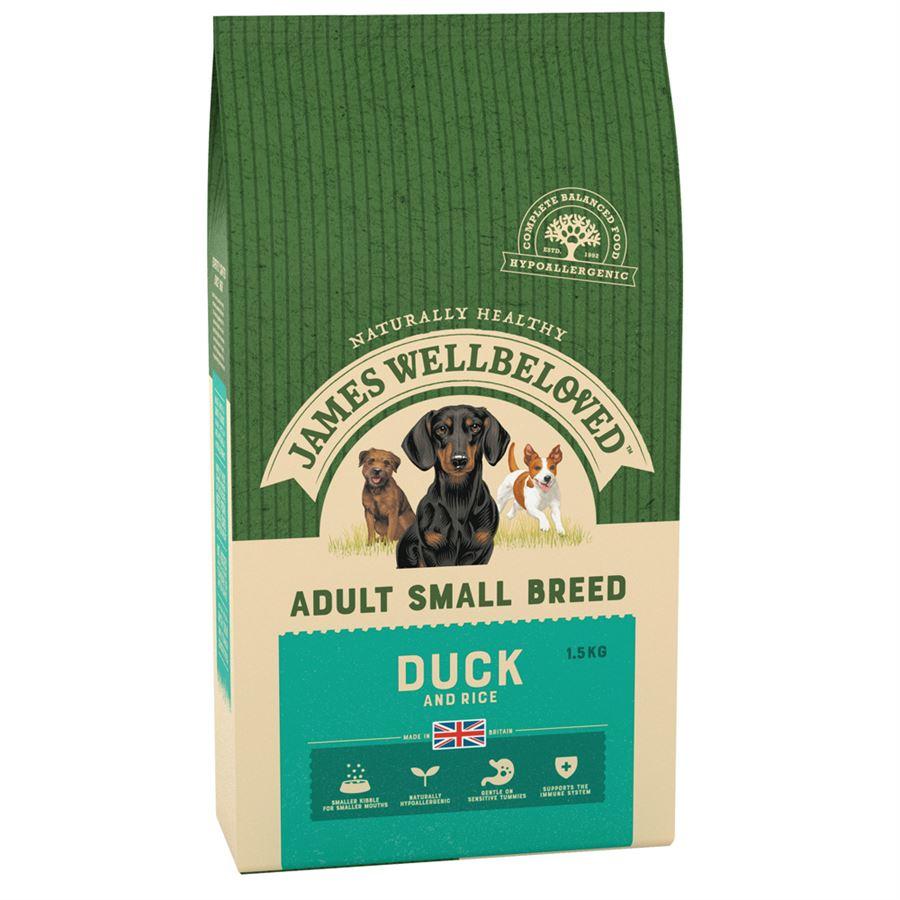 James Wellbeloved Adult Small Breed Duck - 1.5kg