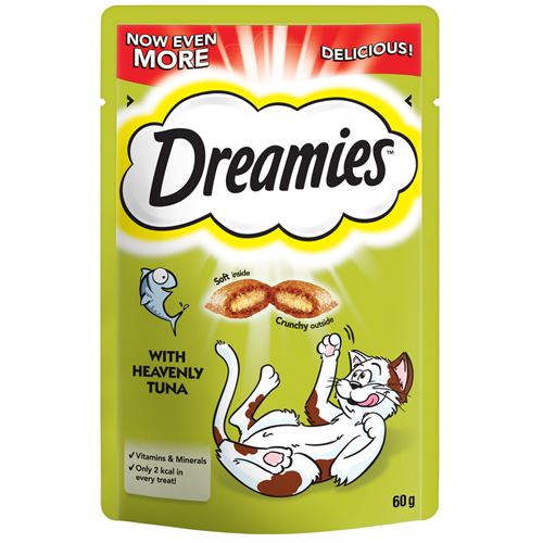 Dreamies Tuna Cat Treats 60g - 8 Pack - Dreamies - PurrfectlyYappy 