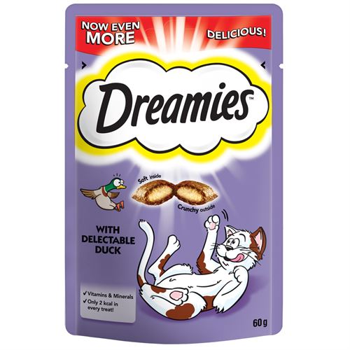 Dreamies Duck Cat Treats 60g - 8 Pack - Dreamies - PurrfectlyYappy 