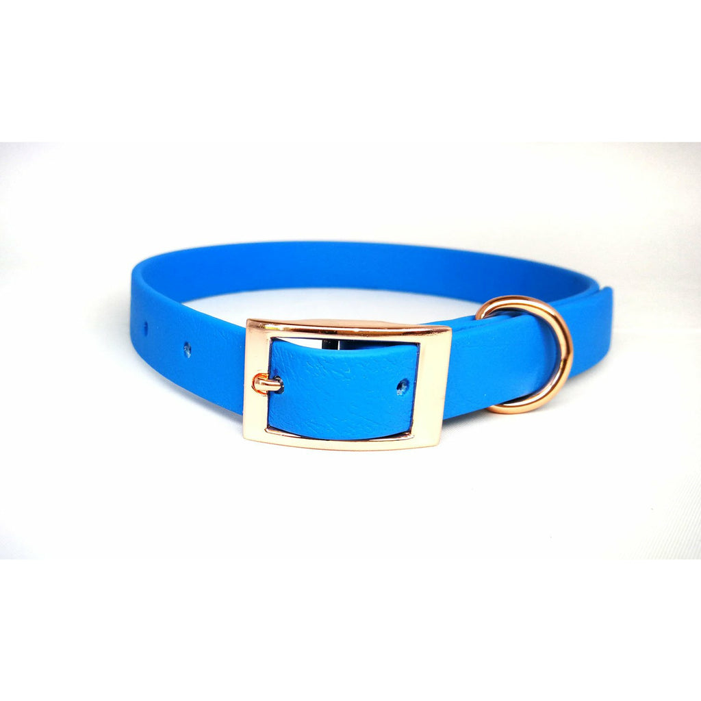 Pet Pooch Boutique Sea Salt Blue Biothane Dog Collar