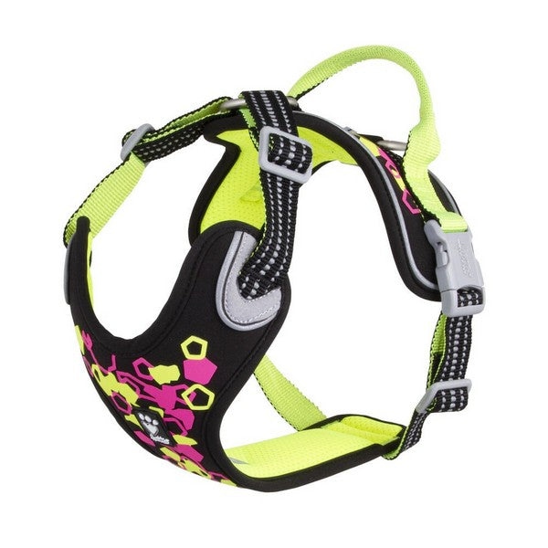 Hurtta Weekend Warrior Neon Harness Licorice PurrfectlyYappy