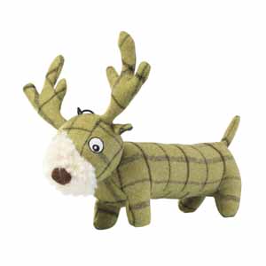 House of Paws Tweed Plush Long Stag Dog Toy - House Of Paws - PurrfectlyYappy 