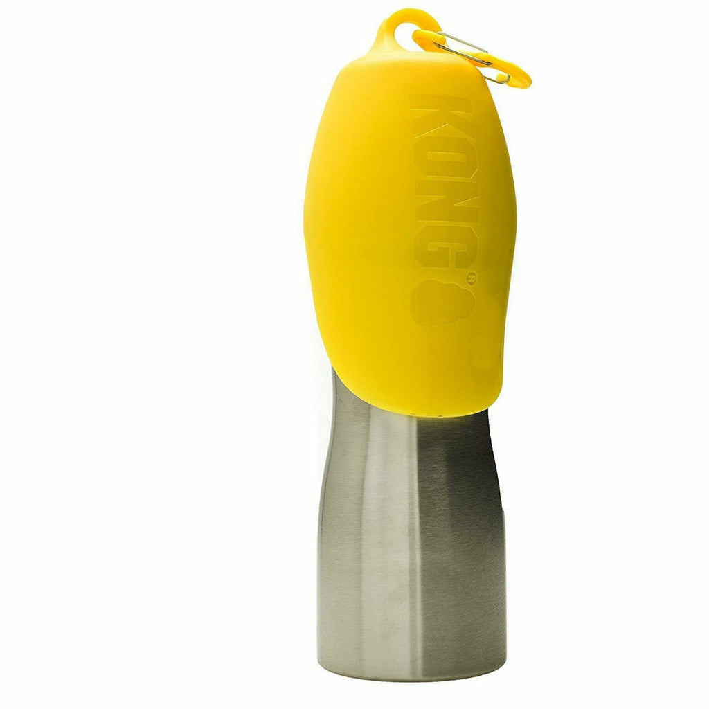 KONG H20 25oz Stainless Steel/Yellow - KONG - PurrfectlyYappy 