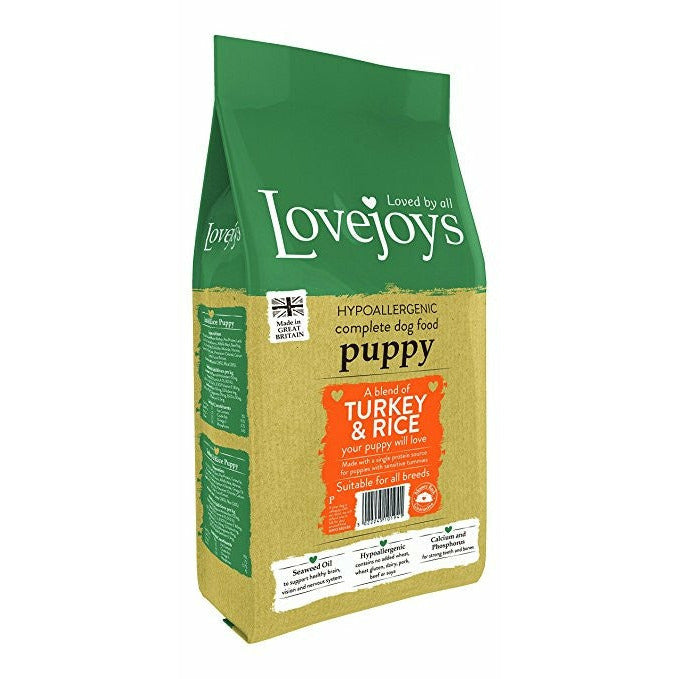 Lovejoys Puppy Turkey & Rice Dry Dog Food - PurrfectlyYappy