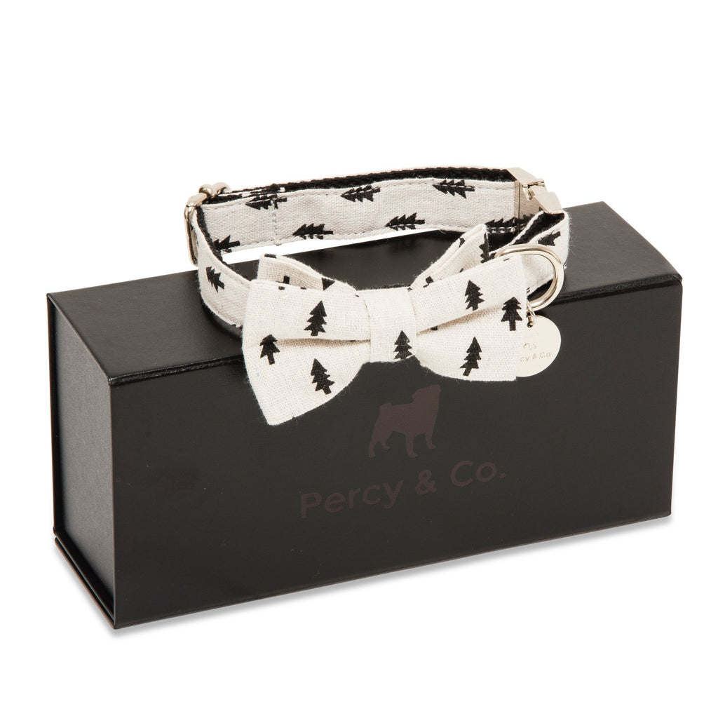 Percy & Co. Bow Tie Collar & Lead Set in The Balmoral - PurrfectlyYappy
