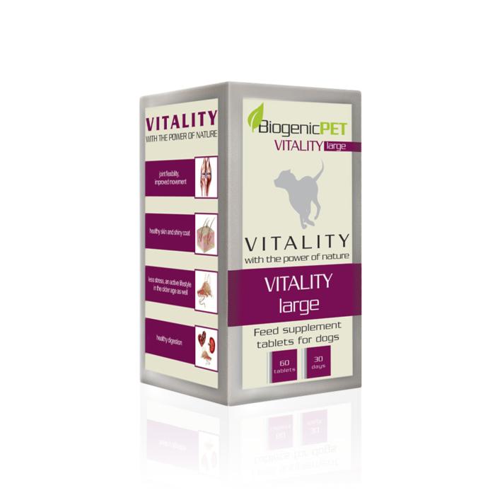 BiogenicPet Vitality Feed Supplement for Large Dogs - 60 Tablets - BiogenicPet Vitality - PurrfectlyYappy 