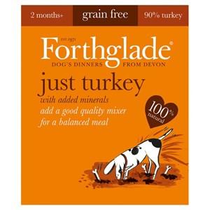 Forthglade Just Turkey Grain Free Dog Food 18 x 395g - Forthglade - PurrfectlyYappy 