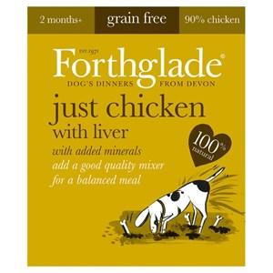 Forthglade Just Chicken & Liver Grain Free Dog Food 18 x 395g