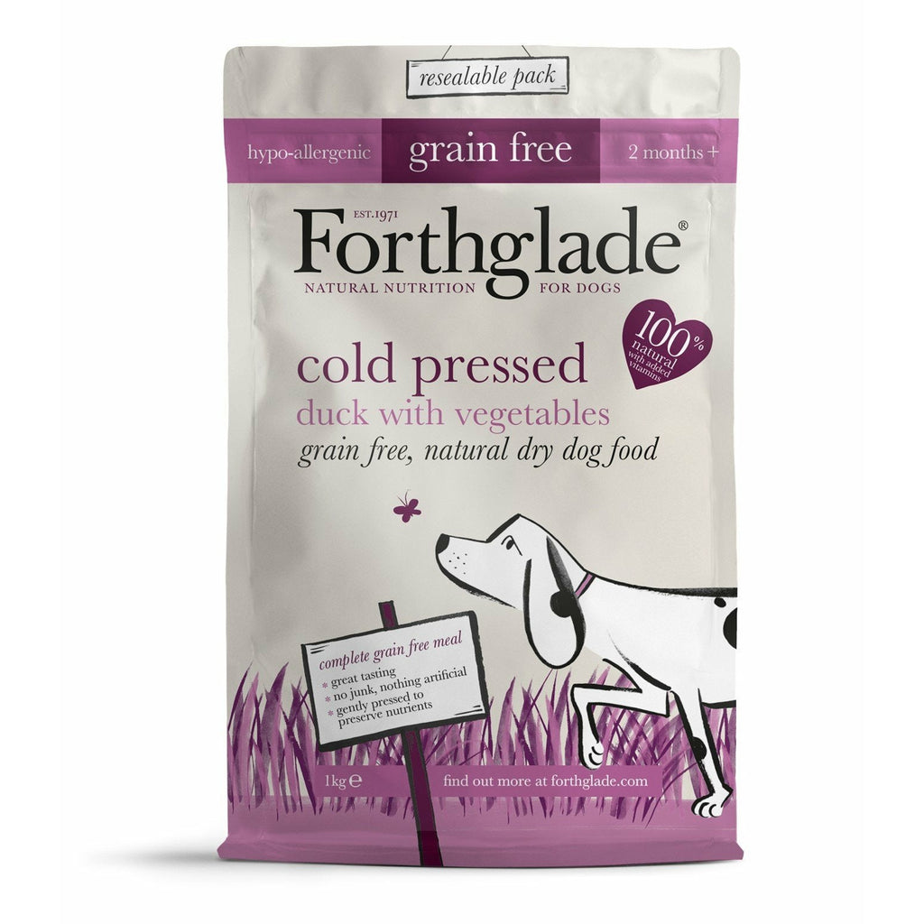 Forthglade Cold Pressed Grain Free Duck Dog Food - 1kg
