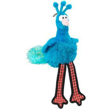 House of Paws Fluffies Peacock Squeaker Dog Toy