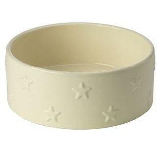 House Of Paws Star Ceramic Bowl Cream - House Of Paws - PurrfectlyYappy 