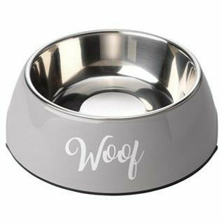 House Of Paws Grey Woof Bowl - House Of Paws - PurrfectlyYappy 