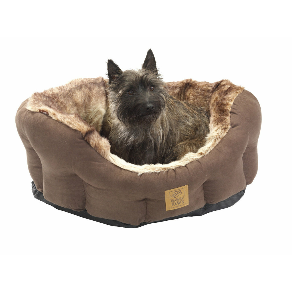 House of Paws Arctic Fox Snuggle Dog Bed - PurrfectlyYappy
