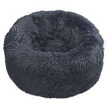 House of Paws Navy Faux Fur Donut - S/M