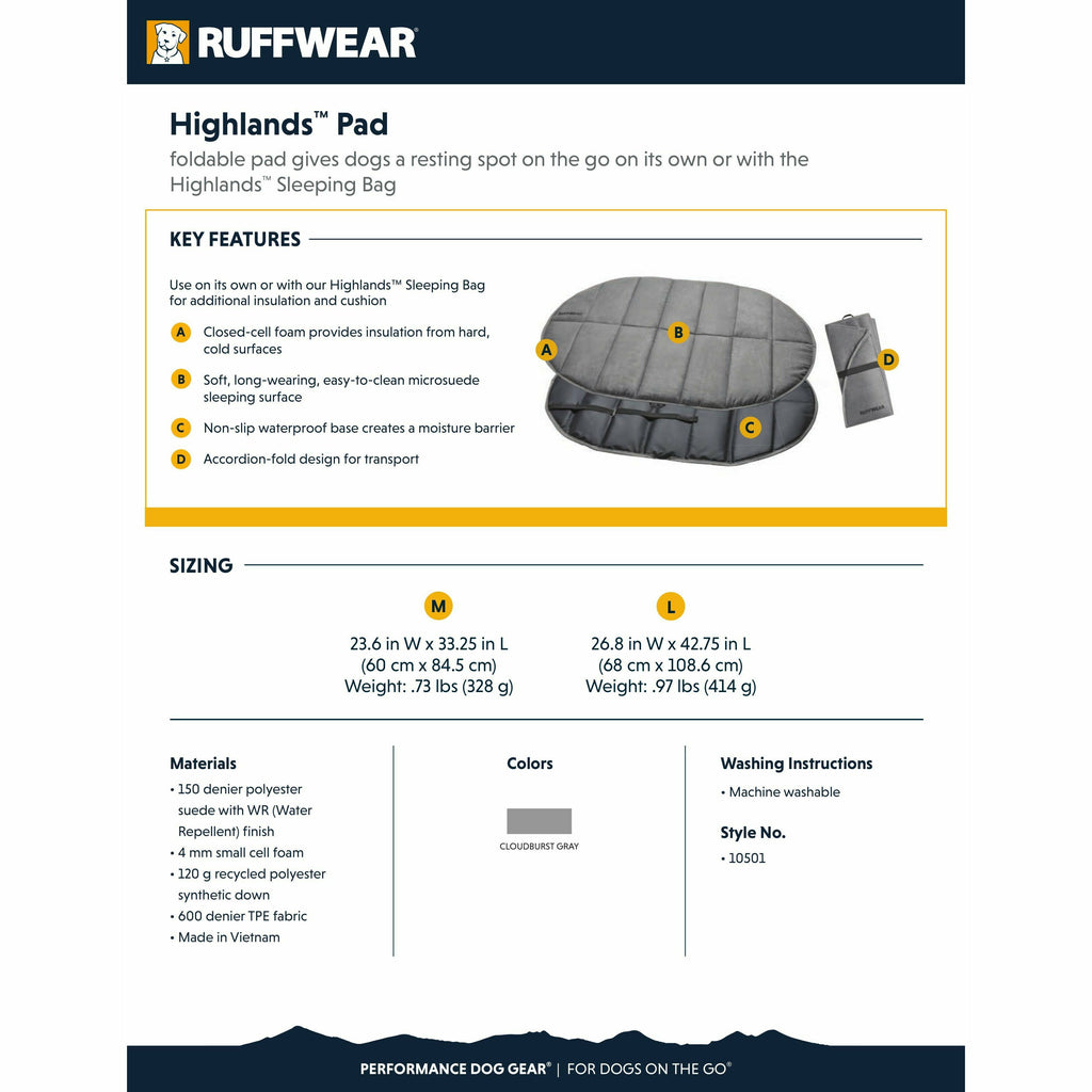 Ruffwear Highlands Pad - Ruffwear - PurrfectlyYappy 