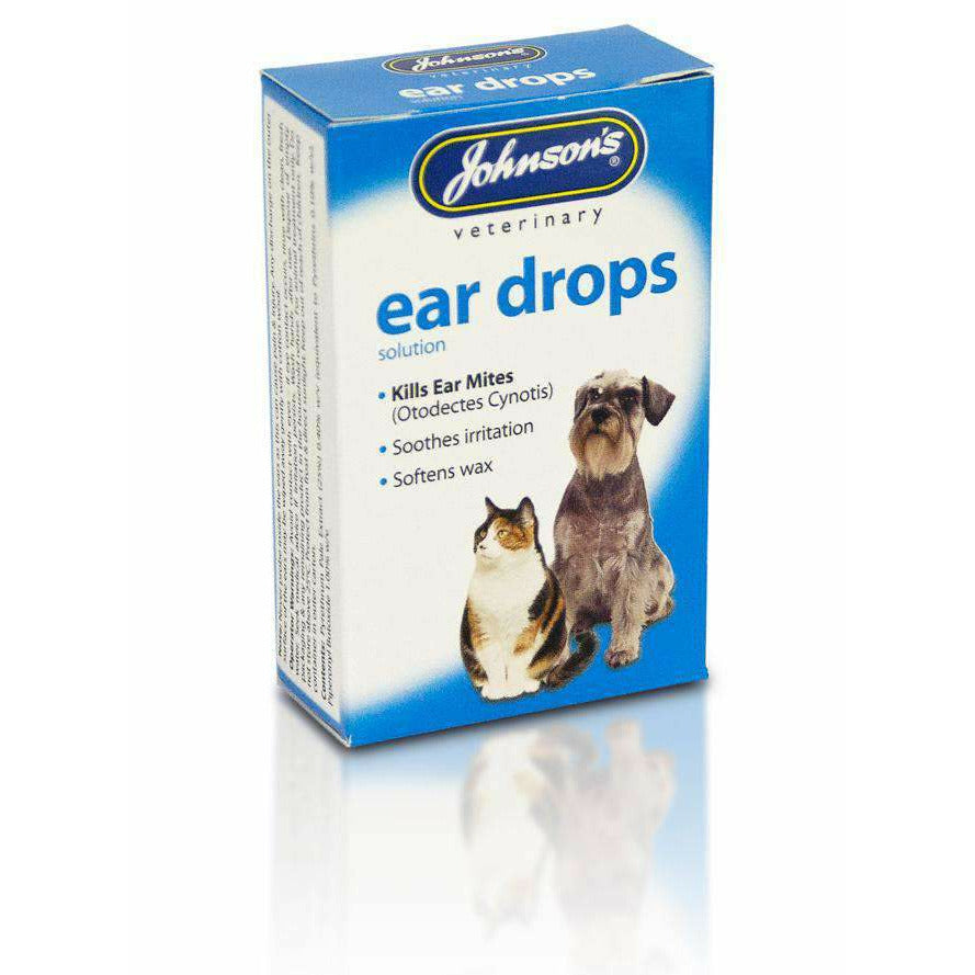 Johnson's Veterinary Pet Ear Drops Solution - 15ml - Johnson's - PurrfectlyYappy 