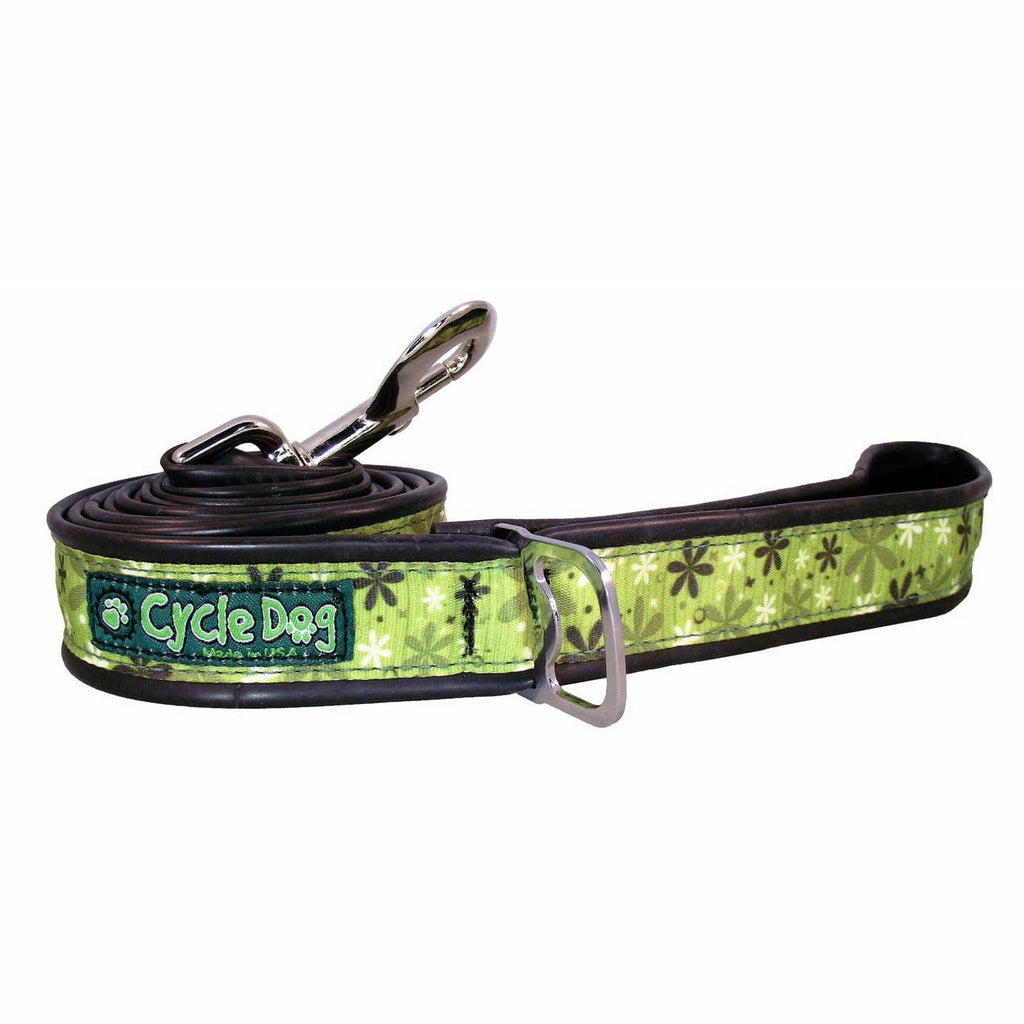 Cycle Dog Apple Green Retro Flowers Anti Bacterial No Stink Lead - Cycle Dog - PurrfectlyYappy 