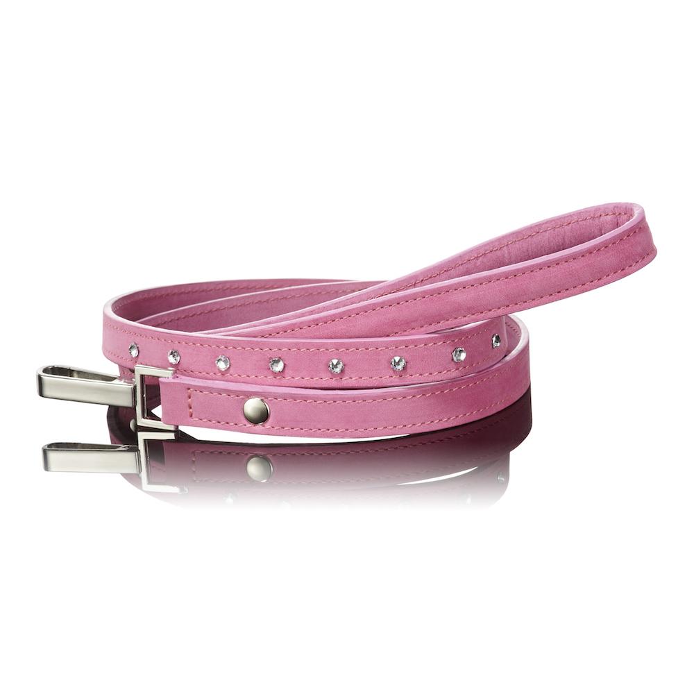 Paws with Opulence Light Pink Swarovski Dog Lead - PurrfectlyYappy