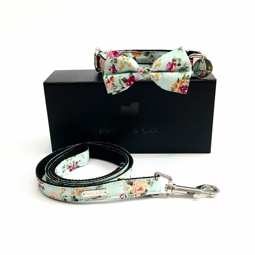 Percy & Co. Bow Tie Collar & Lead Set in The Barnes - PurrfectlyYappy