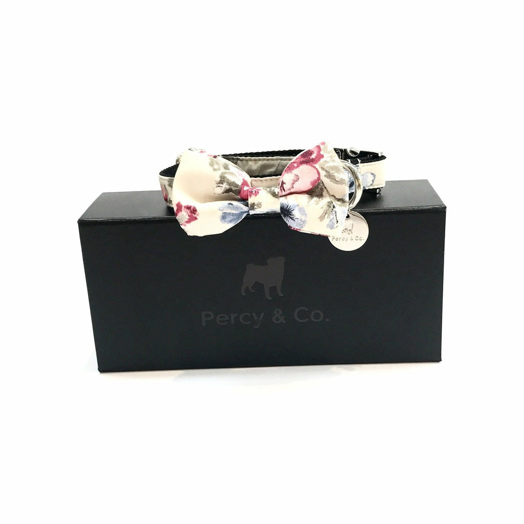 Percy & Co. Dog Collar Bow Tie in The Disley - PurrfectlyYappy