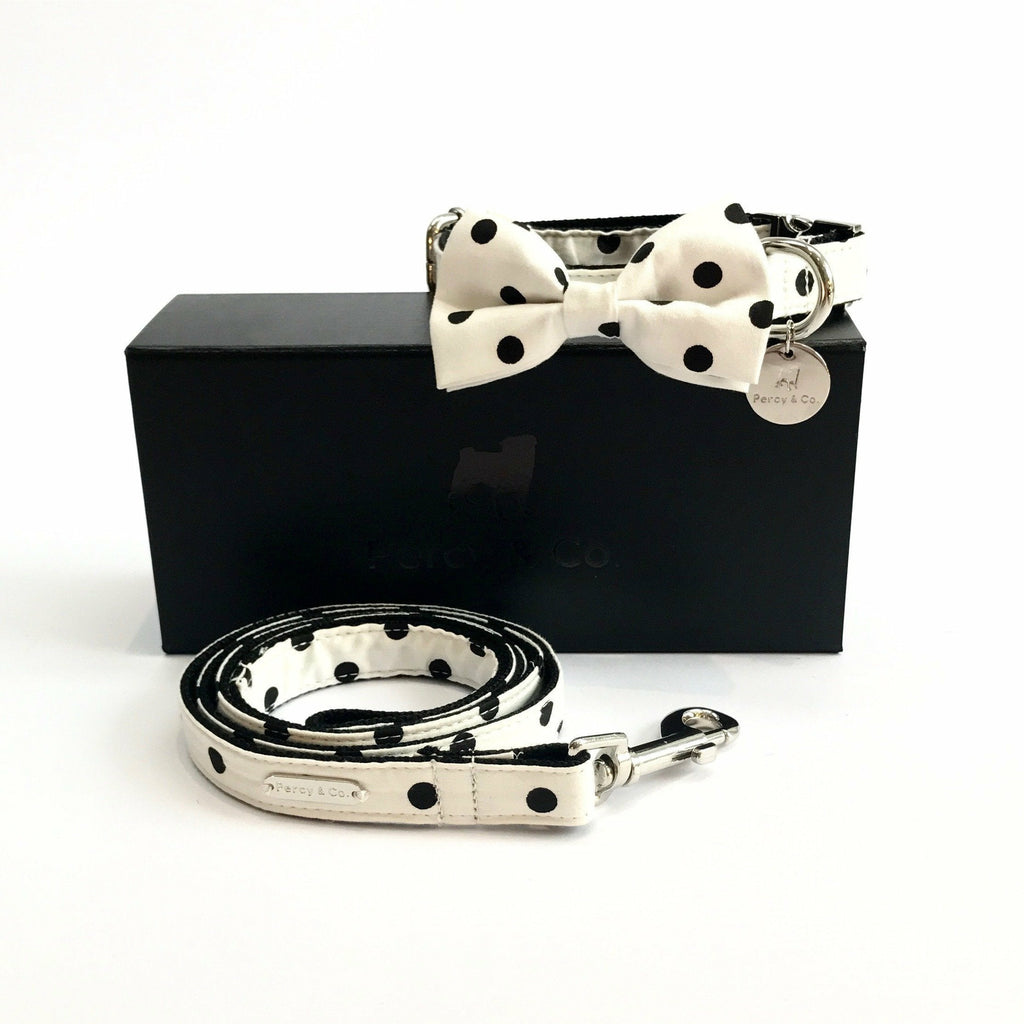 Percy & Co. Bow Tie Collar & Lead Set in The Mayfair - PurrfectlyYappy