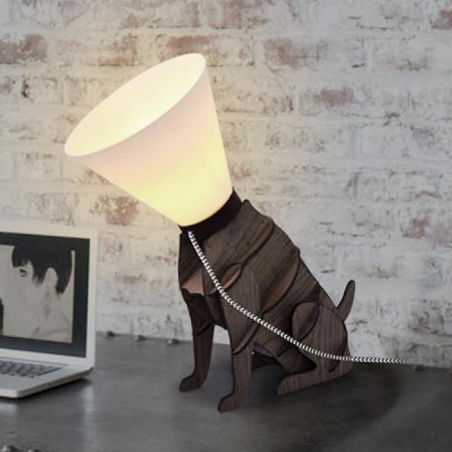 Quirky Dog With Cone Shade Table Lamp - PurrfectlyYappy