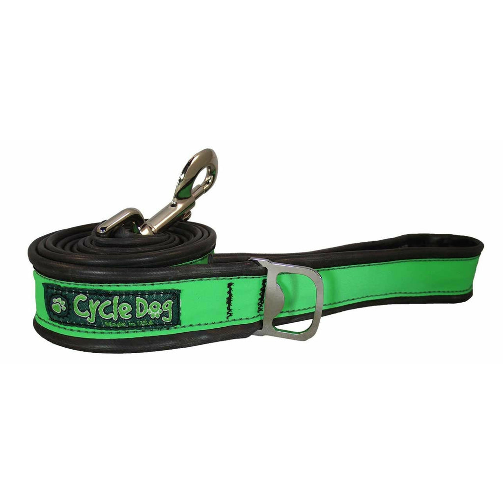 Cycle Dog Green Max Reflective Dog Lead - PurrfectlyYappy