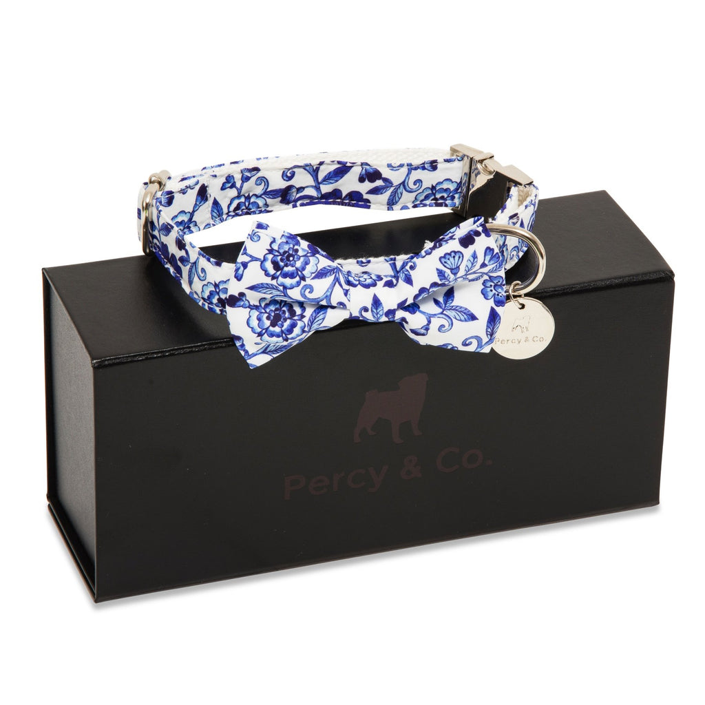 Percy & Co. Bow Tie Collar & Lead Set in The Richmond - PurrfectlyYappy