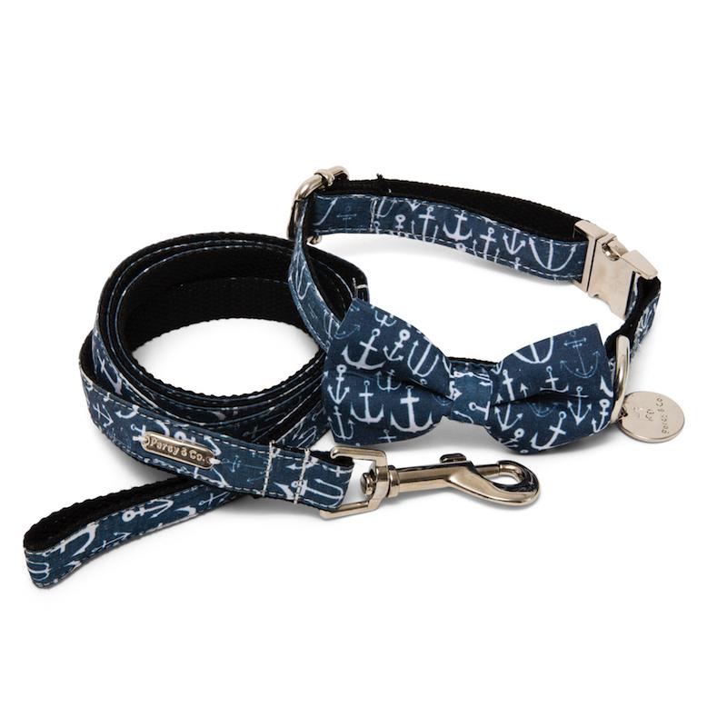Percy & Co. Dog Bow Tie Collar & Lead Set in Salcombe - PurrfectlyYappy