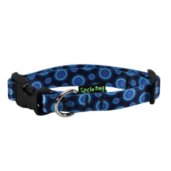 Cycle Dog Small Ecoweave Blue Space Dots Dog Collar - Cycle Dog - PurrfectlyYappy 