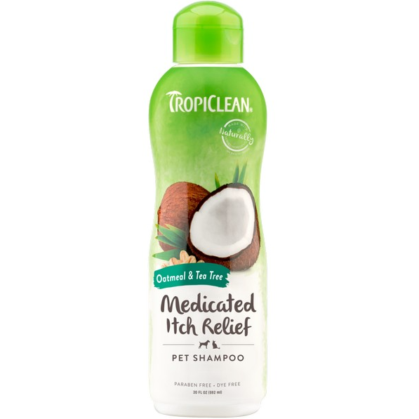 TropiClean Oatmeal and Tea Tree Shampoo 592ml - TropiClean - PurrfectlyYappy 
