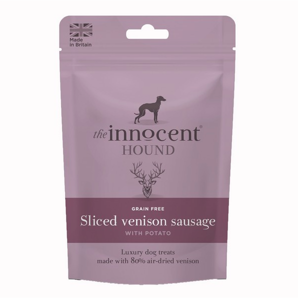 The Innocent Hound Sliced Venison Sausage 70g - The Innocent Hound - PurrfectlyYappy 
