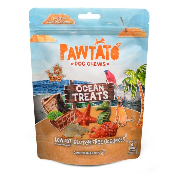 Benevo Pawtato Ocean Treats Small 140g (Vegan) - Benevo - PurrfectlyYappy 