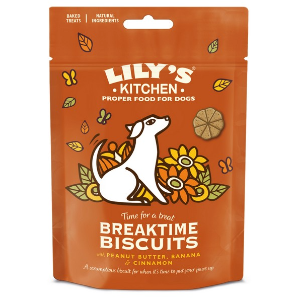 Lilys Kitchen Breaktime Biscuits for Dogs 80g - Lily's Kitchen - PurrfectlyYappy 