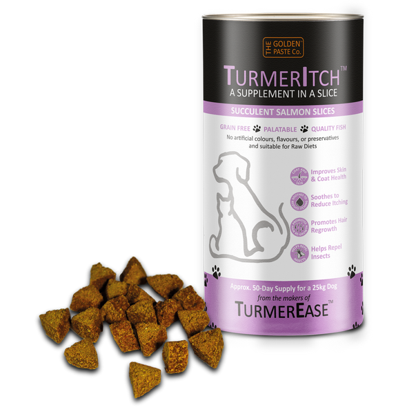 Golden Paste Co. TurmerItch Salmon Slices for Dogs 275g - The Golden Paste Co - PurrfectlyYappy 