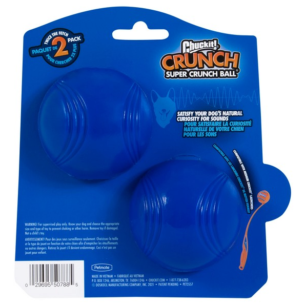 Chuckit! Crunch Ball 2pk Medium NEW! - Chuckit! - PurrfectlyYappy 