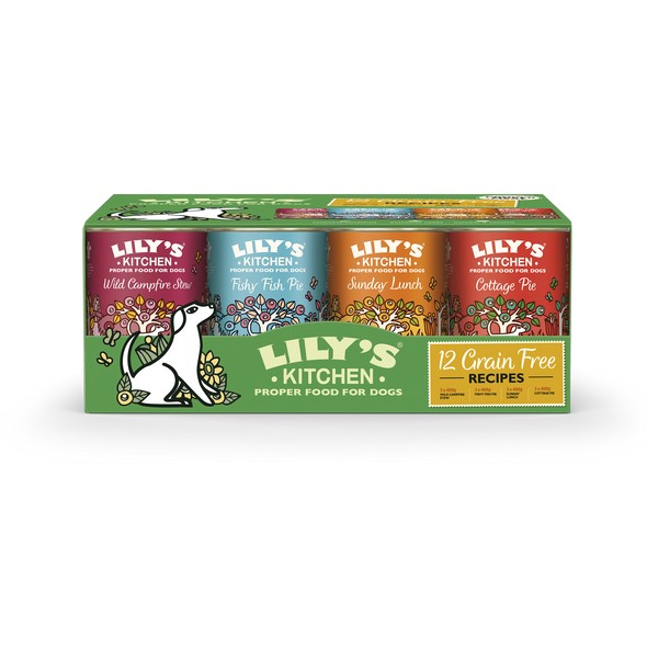 Lilys Kitchen Grain Free Multipack for Dogs 12 x 400g - Lily's Kitchen - PurrfectlyYappy 