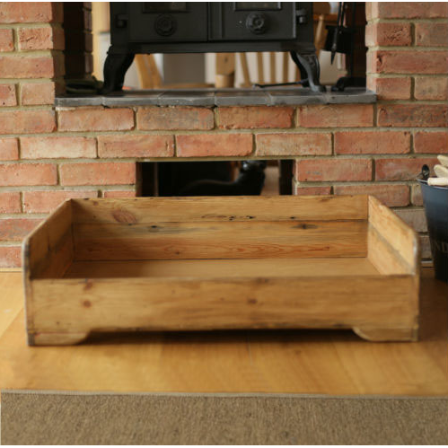 Hunt Wilson Handmade Rustic Wooden Dog Bed
