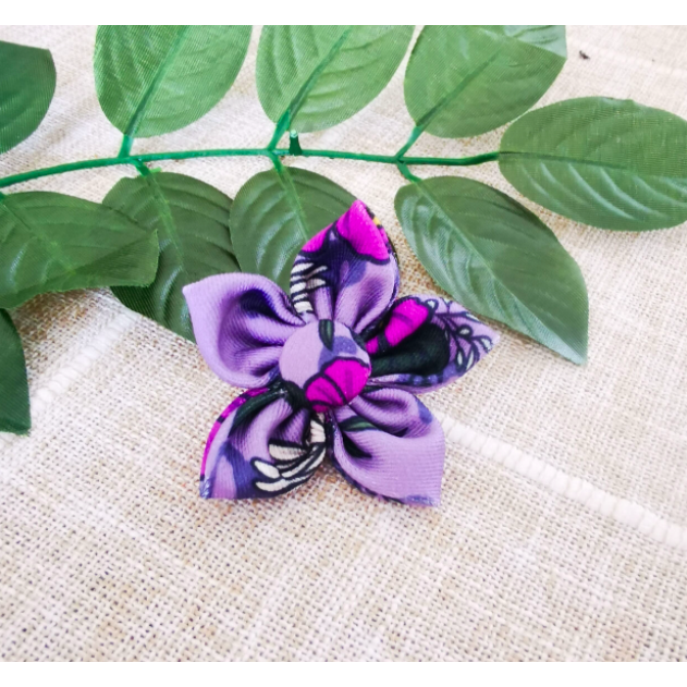 Pet Pooch Boutique Purple Petals Flower Collar Accessory - Pet Pooch Boutique - PurrfectlyYappy 