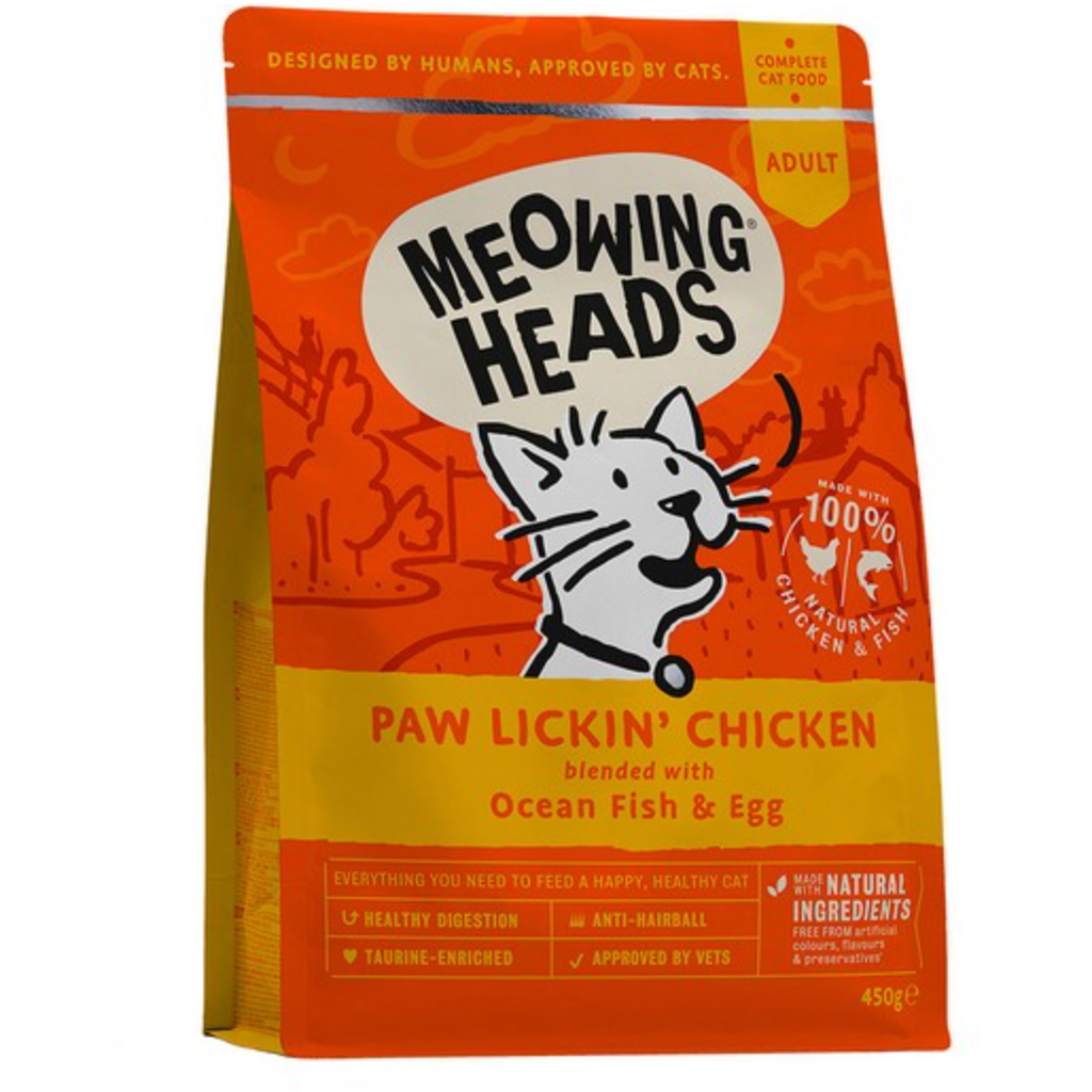 Meowing Heads Paw Lickin' Chicken 450g - Meowing Heads - PurrfectlyYappy 