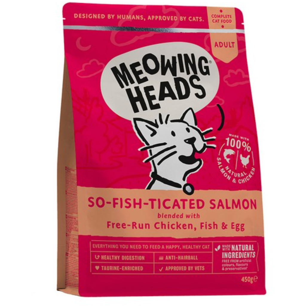 Meowing Heads So-fish-ticated Salmon 450g - Meowing Heads - PurrfectlyYappy 