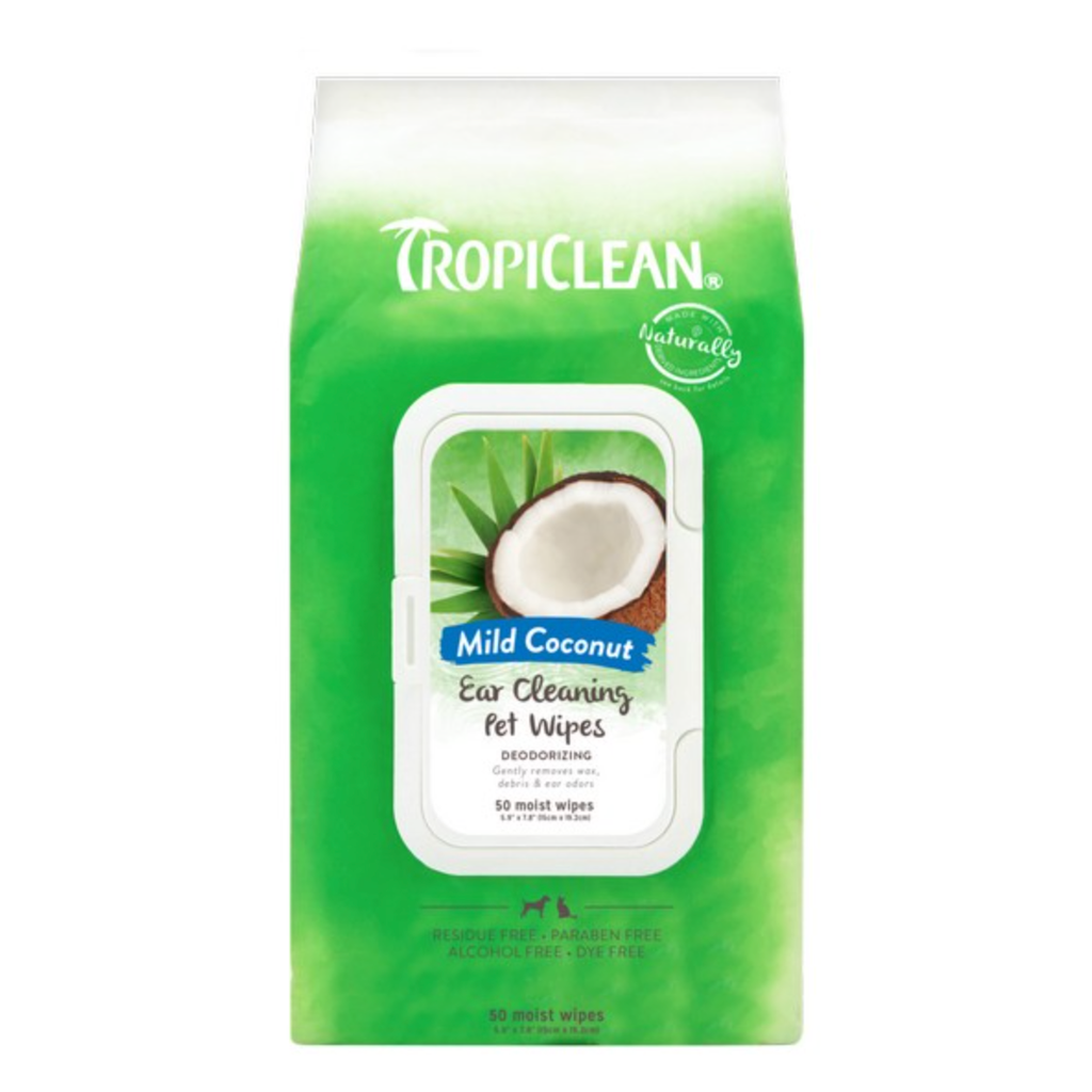 TropiClean Ear Cleaning Wipes 50s - TropiClean - PurrfectlyYappy 