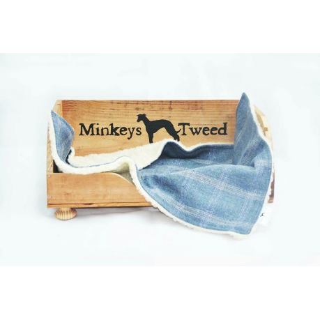 Minkeys Tweed Luxury Pet Blanket in Polo - Minkeys Tweed - PurrfectlyYappy 