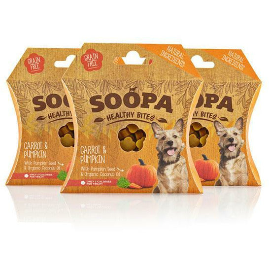 Soopa Healthy Bites Carrot & Pumpkin Dog Treats - Soopa - PurrfectlyYappy 