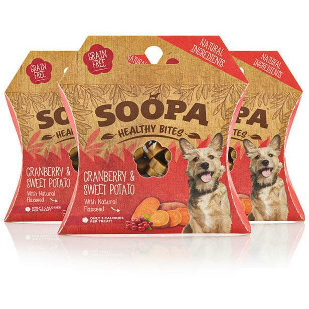 Soopa Healthy Bites Cranberry & Sweet Potato Dog Treats - Soopa - PurrfectlyYappy 