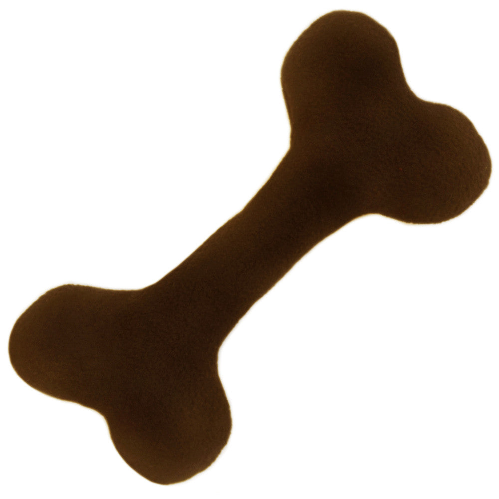 Creature Clothes Squeak-Free Eco Bone Dog Toy in Brown - PurrfectlyYappy