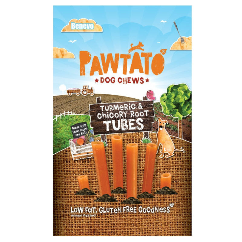 Benevo Pawtato Turmeric & Chicory Root Tubes (Vegan) - Benevo - PurrfectlyYappy 