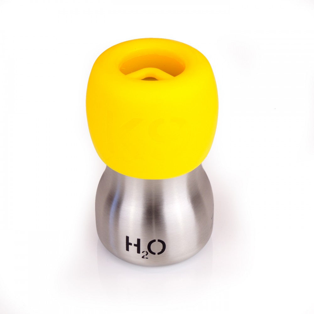 H2O4K9 9.5oz Stainless Steel in Yellow - PurrfectlyYappy