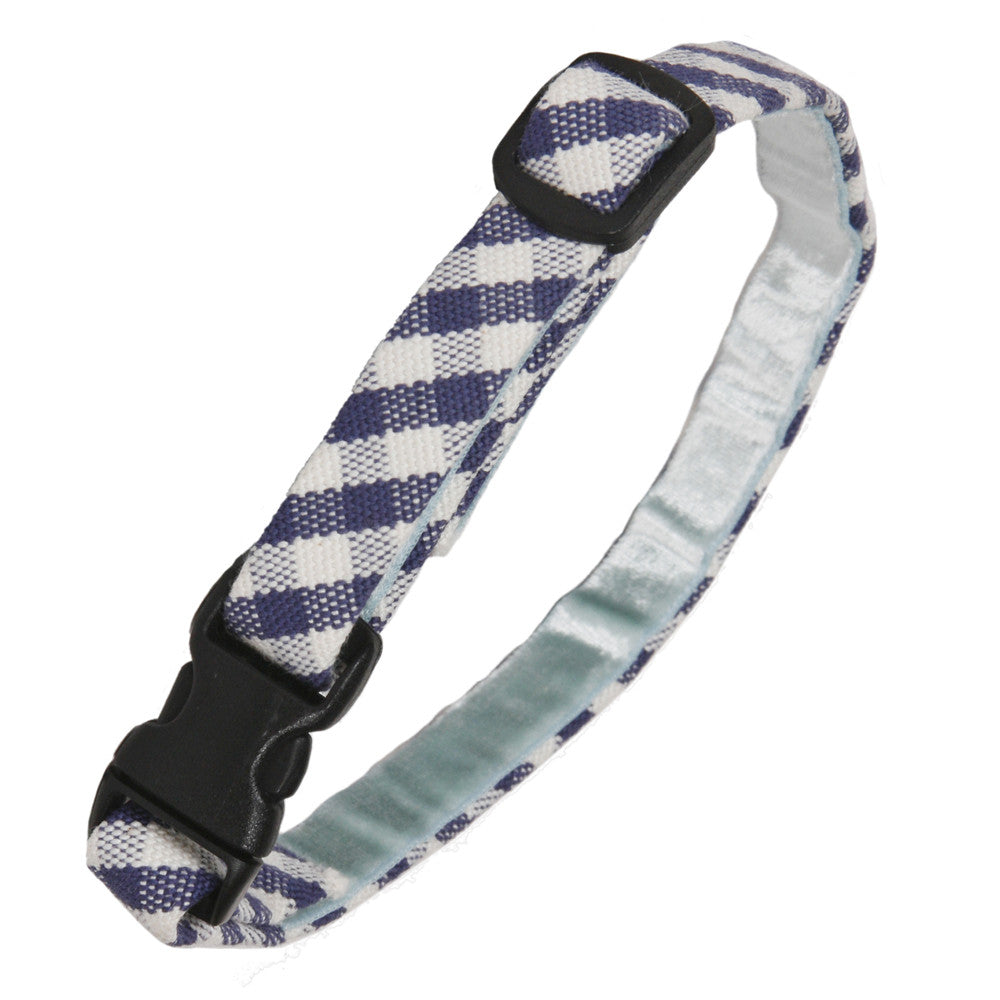 Creature Clothes Blue Gingham Cat Collar - PurrfectlyYappy
